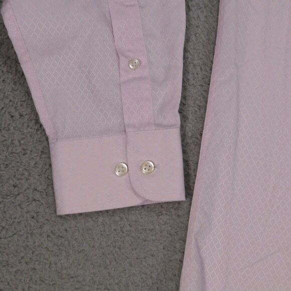 Joseph Abboud Shirt Mens 16 - 32/33 Pink Button Up Long Sleeve Egyptian - Picture 4 of 15